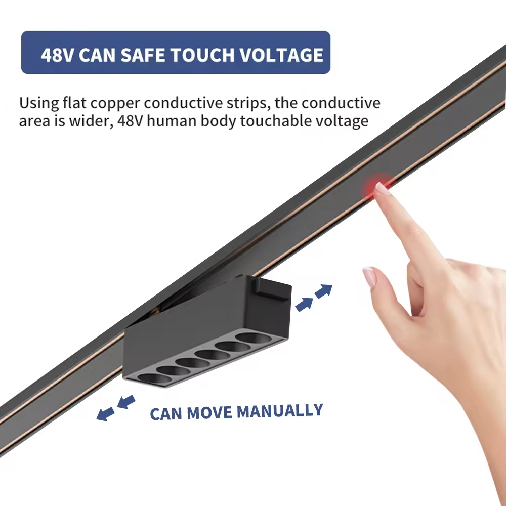 Outdoor Lighting Track - T26 Magnetic Track Light Surface Mount
