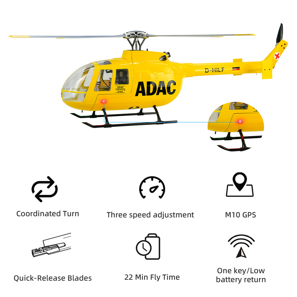 FLY WING BO105 Scale Helicopte - đánh giá và giá Outdoor Lighting Uk