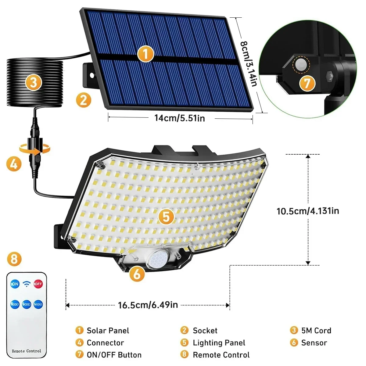 234LED Solar Outdoor Lights Mo - đánh giá và giá Outdoor Lighting Waterproof