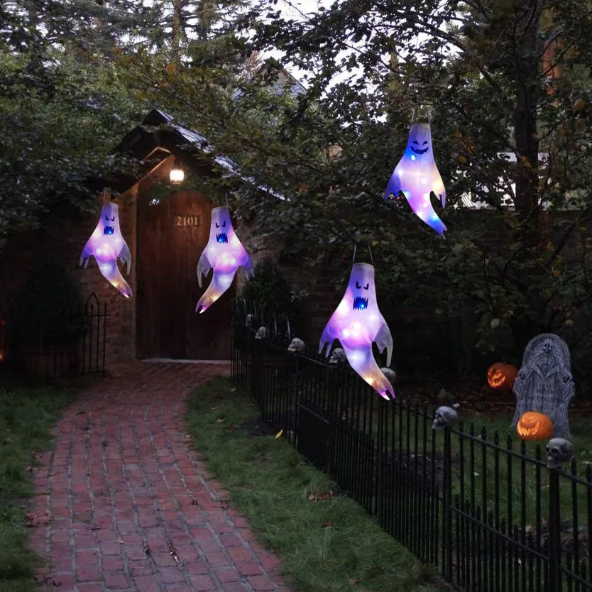 Halloween LED Ghost Windsock H - đánh giá và giá Outdoor Lighting Effects