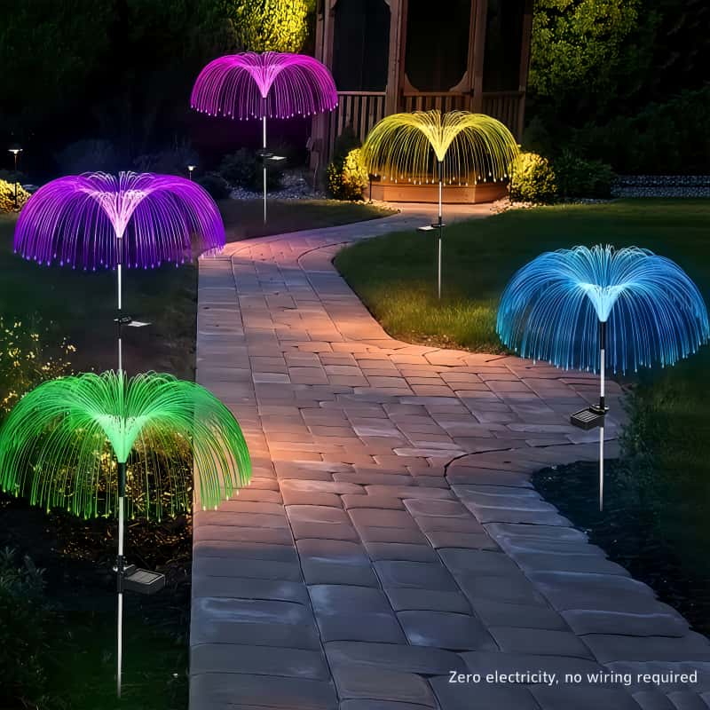 5 Pcs Solar Jellyfish LED Ligh - đánh giá và giá Outdoor Lighting Pathway