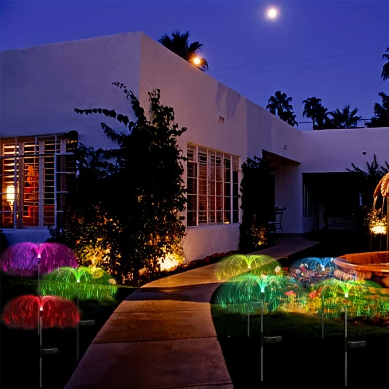 5 Pcs Solar Jellyfish LED Ligh - đánh giá và giá Outdoor Lighting Pathway