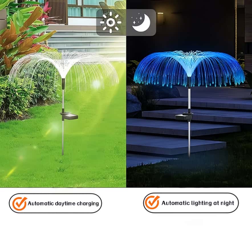 5 Pcs Solar Jellyfish LED Ligh - đánh giá và giá Outdoor Lighting Pathway