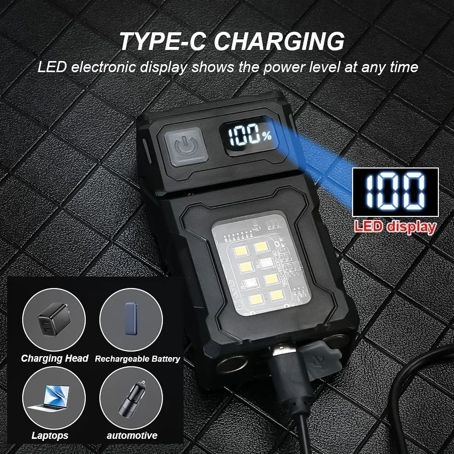 Mini USB Recharge LED Flashlig - đánh giá và giá Outdoor Lighting Black