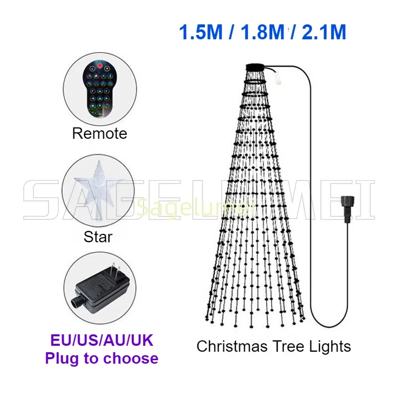RGBIC 400LEDs Christmas Lights - đánh giá và giá Outdoor Lighting Uk