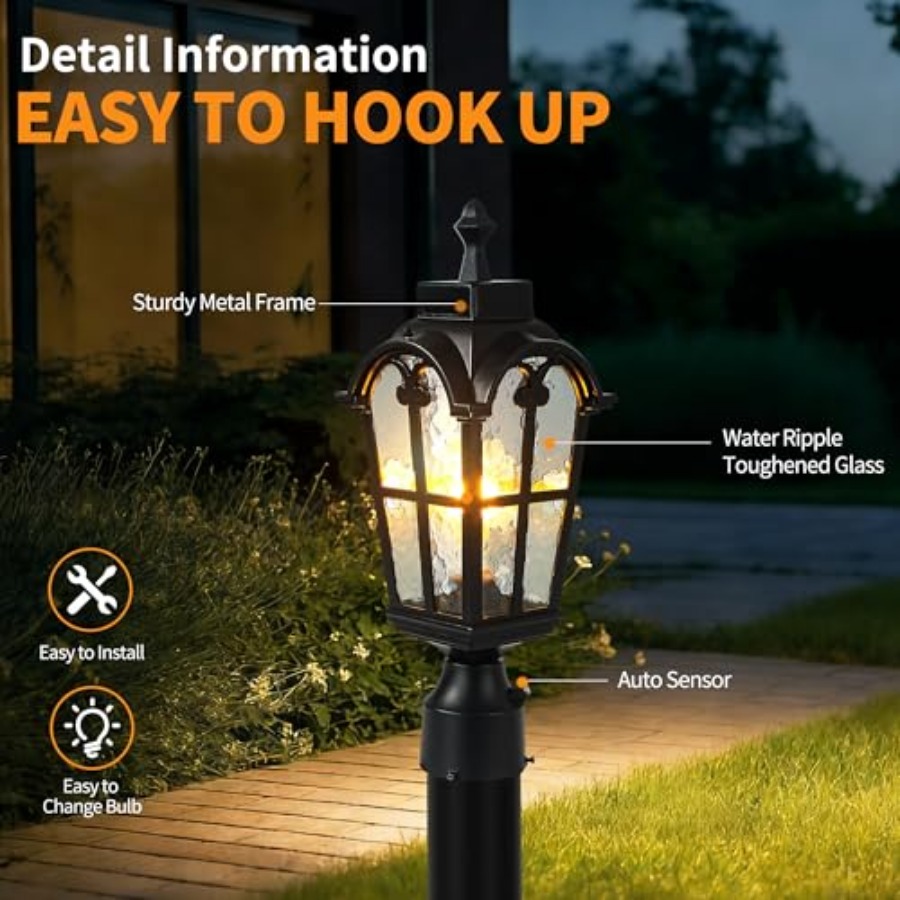 Sensor Outdoor Post Lights Wat - đánh giá và giá Outdoor Lighting Waterproof