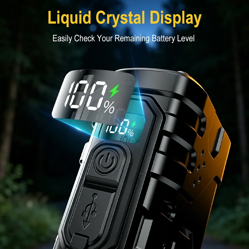 BORUIiT Hand Crank EDC LED Fla - đánh giá và giá Outdoor Lighting Black