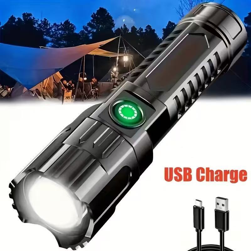 New High-power Led Flashlight  - đánh giá và giá Outdoor Lighting Black