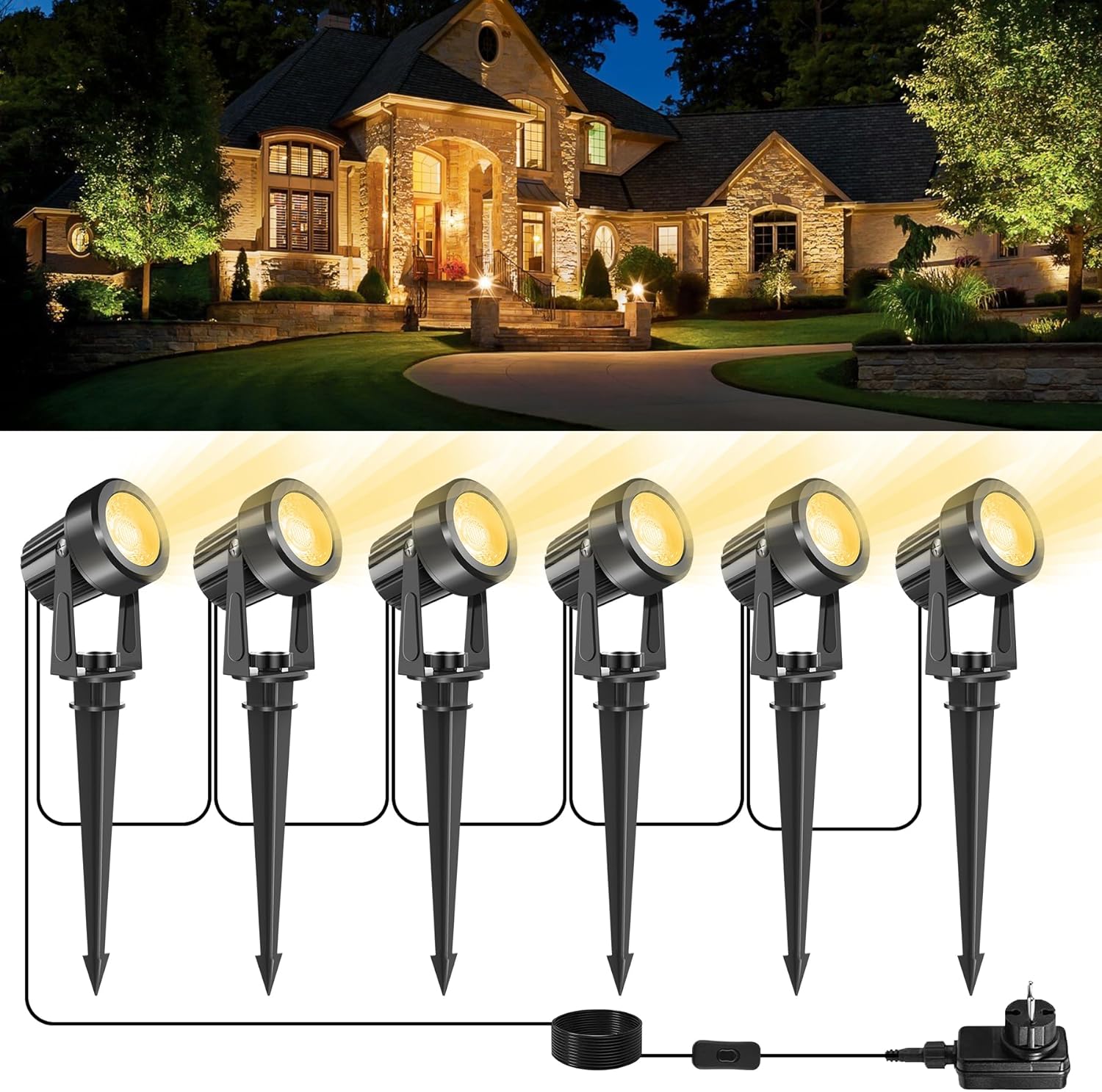 3000K Outdoor Spotlight Garden - đánh giá và giá Outdoor Lighting Uk