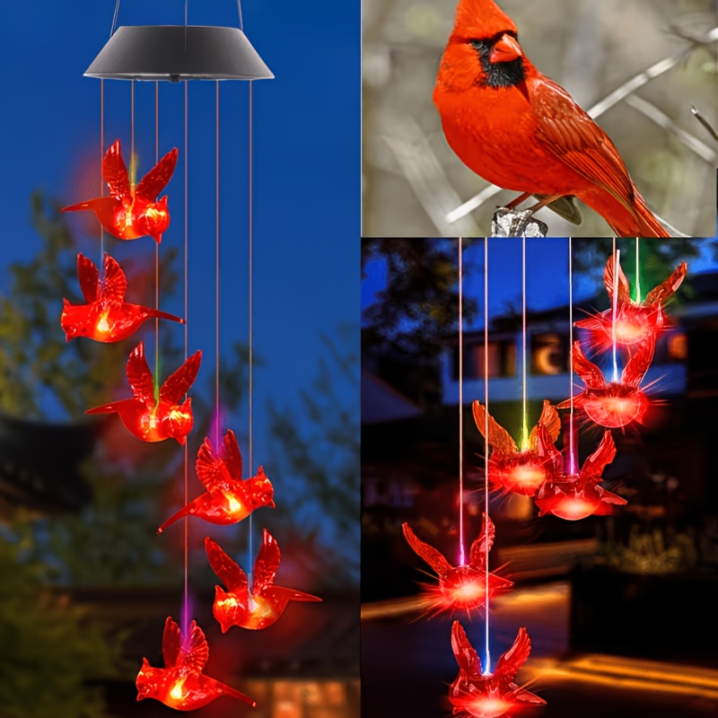 Solar-Powered Flaming Bird Win - đánh giá và giá Outdoor Lighting Waterproof